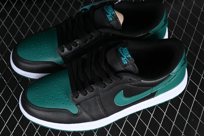 All categories Air Jordan Jordan series basketball shoes Air Jordan 1 Low Z version Air Jordan 1 Low AJ1 Joe 1 black and green color low-top cultural casual sneakers CZ0775-036